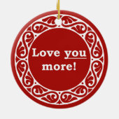 Meer van je! Ornament (Achterkant)