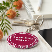 Meer van je! sleutelhanger (Zijkant)