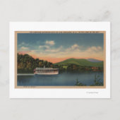 Meer van Junaluska, NC - Uitzicht van Cherokee Boa Briefkaart (Voorkant)