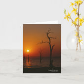 Meer van Kariba bij zonsondergang Kaart (Gele Bloem)