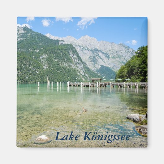 Meer van Königssee bij Salet Magneet (Voorkant)