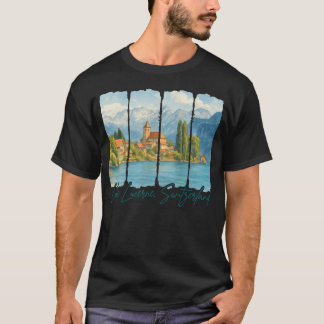 Meer van Luzern Zwitserland Reizende Natuurliefheb T-shirt