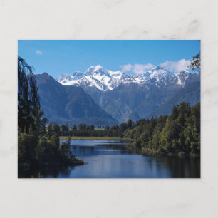 Meer van Matheson en Mt Cook, Nieuw-Zeeland - Brie Briefkaart