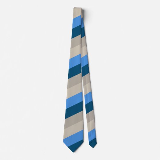 Meer van Michigan Sand en Surf Stripes Stropdas (Voorkant)