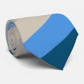 Meer van Michigan Sand en Surf Stripes Stropdas (Opgerold)