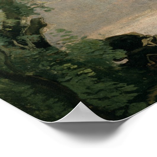 Meer van Nemi, 1843 Poster (Hoek)