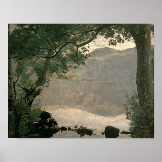 Meer van Nemi, 1843 Poster (Voorkant)