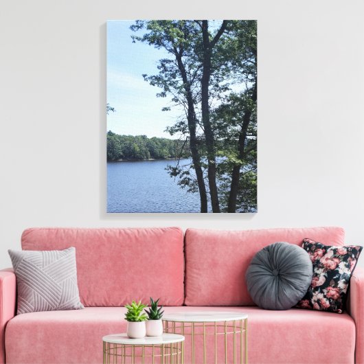 Meer van Nokomis 1 Canvas Afdruk (Insitu (Woonkamer))