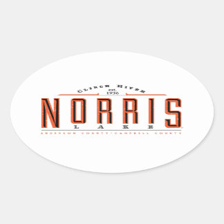 Meer van Norris Ovale Sticker