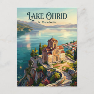 Meer van Ohrid N. Macedonië Briefkaart