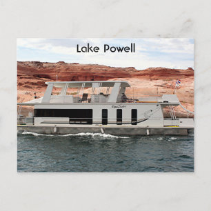 Meer van Powell: Houseboot, Arizona, Verenigde Sta Briefkaart