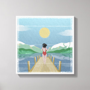 Meer van Rotoiti Nieuw-Zeeland Canvas Afdruk