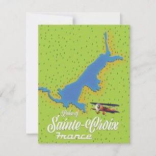 Meer van Sainte-Croix Frankrijk Reis kaart
