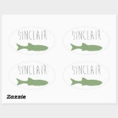 Meer van Sinclair Ovale Sticker (Vel)