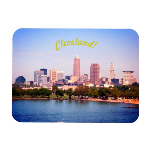 Meer van Skyline (Cleveland OH) Magnet Magneet (Horizontaal)