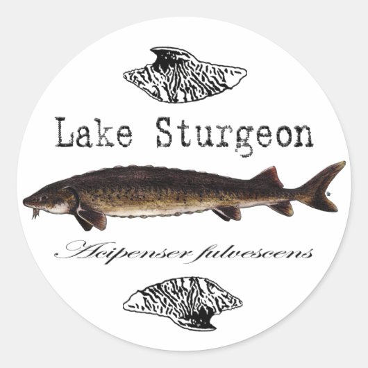 Meer van Sturgeon Ronde Sticker (Voorkant)
