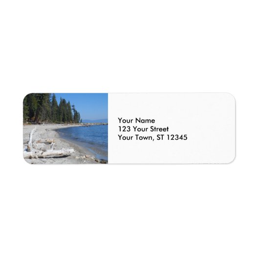 Meer van Tahoe, CA Etiket (Voorkant)