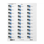 Meer van Tahoe, CA Etiket (Full Sheet)