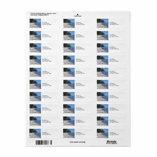 Meer van Tahoe, CA Etiket (Full Sheet)