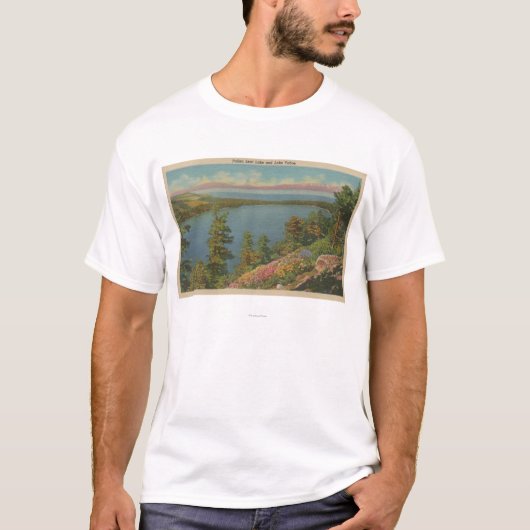 Meer van Tahoe, CA - Fallen Leaf Lake en Lake Taho T-shirt (Voorkant)