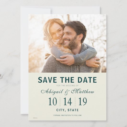 Meer van Tahoe | Datum opslaan - Foto Save The Date (Achterkant)