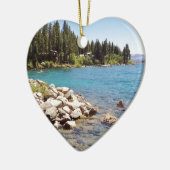 Meer van Tahoe Nevada Keramisch Ornament (Links)