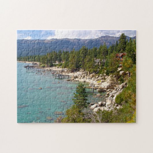 Meer van Tahoe Nevada. Legpuzzel (Horizontaal)