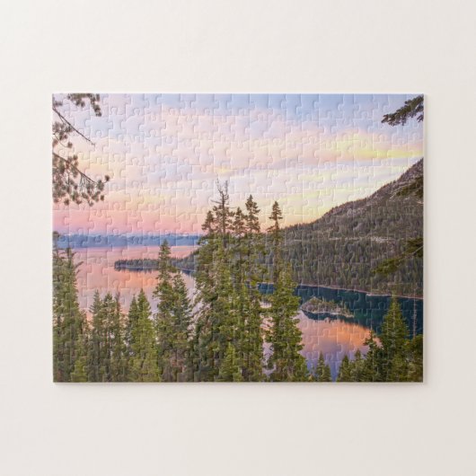 Meer van Tahoe Nevada. Legpuzzel (Horizontaal)