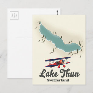 Meer van Thun Zwitserland kaart