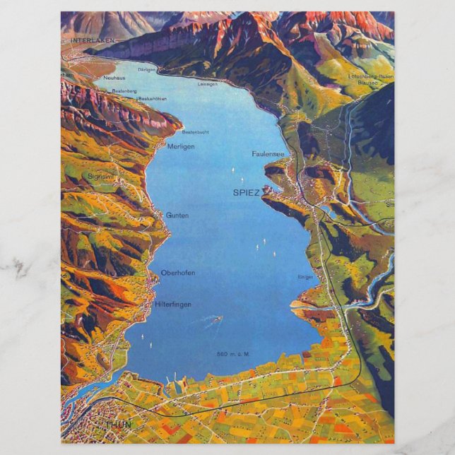  Meer van Thun Zwitserland Reis (Voorkant)