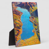 Meer van Thun Zwitserland Reis Fotoplaat (Zijkant)