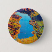 Meer van Thun Zwitserland Reis Ronde Button 5,7 Cm (Voorkant)