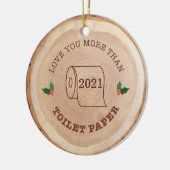 Meer van u dan een foto van een pluispapier keramisch ornament (Links)