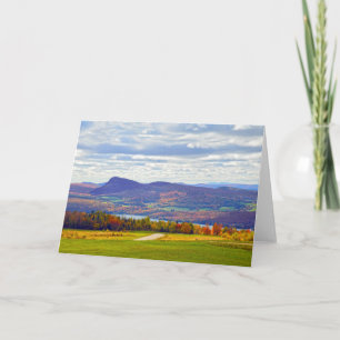 Meer van Willoughby, Vermont, in het najaar Kaart