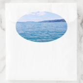 Meer van Zurich Ovale Sticker (Tas)
