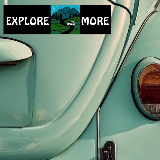 MEER VEELVOUDIGE camper RVing Bumpersticker