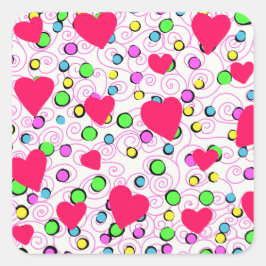 Meer Vierkante Sticker