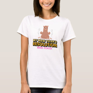 Meer Vrede-Nieuwjaarsresolutie Llama T-shirt