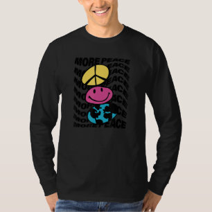 Meer Vrede Trippy Herhaal Vredesteken Gelukkig Gez T-shirt