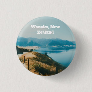 Meer Wanaka, Zuidereiland, Nieuw-Zeeland Ronde Button 3,2 Cm
