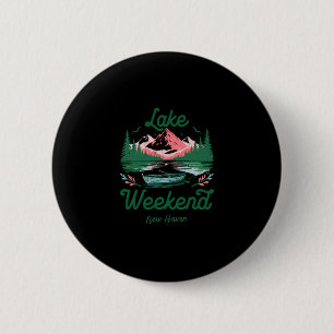 Meer weekend vakantie trip New Haven Connecticut Ronde Button 5,7 Cm
