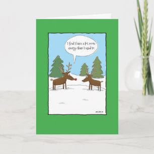 Meer Wenskaart van de Grap van Kerstmis van de Feestdagen Kaart
