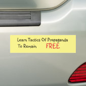 Meer weten over propaganda bumpersticker (Op auto)