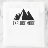 Meer weten rechthoekige sticker (Tas)