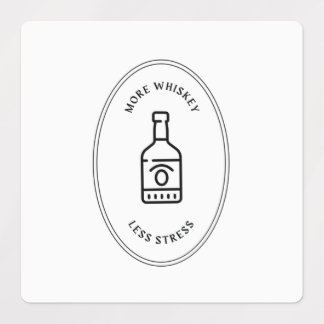 Meer whiskey minder stress labels