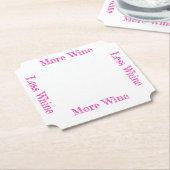 Meer wijn minder zeurende Onderzetters (Gekanteld)