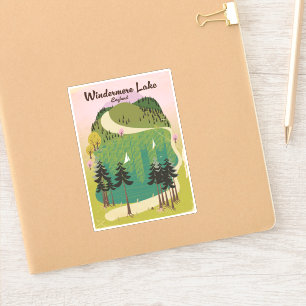 meer windermere Reisposter Sticker