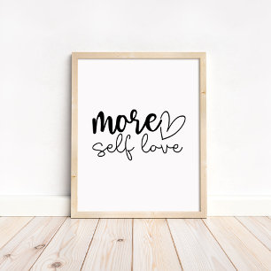 Meer Zelfliefde - Boho Minimalistische Motivatie Poster