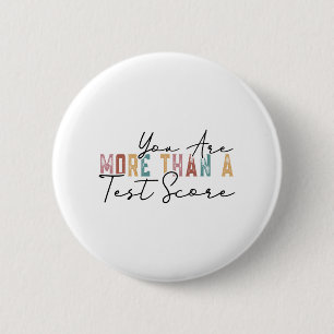 meer zijn dan een testscore Koele testdag t Ronde Button 5,7 Cm