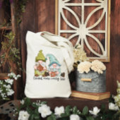 Meer zorgen bij haken Minder Canvas tas met stutma